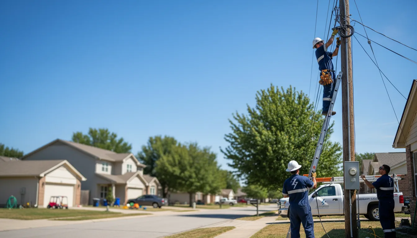 Residential electrician providing installation services in Omena, MI